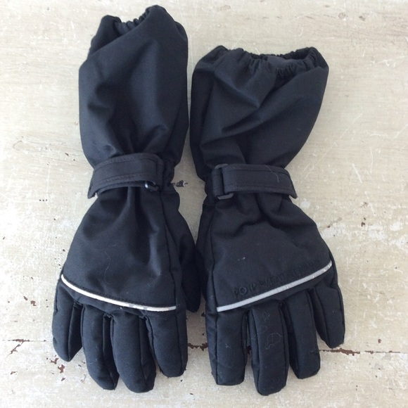4/$12 Polarn O. Pyret Kids Winter Gloves Black Reflective Snow Gloves Size 6–9 - Picture 3 of 4